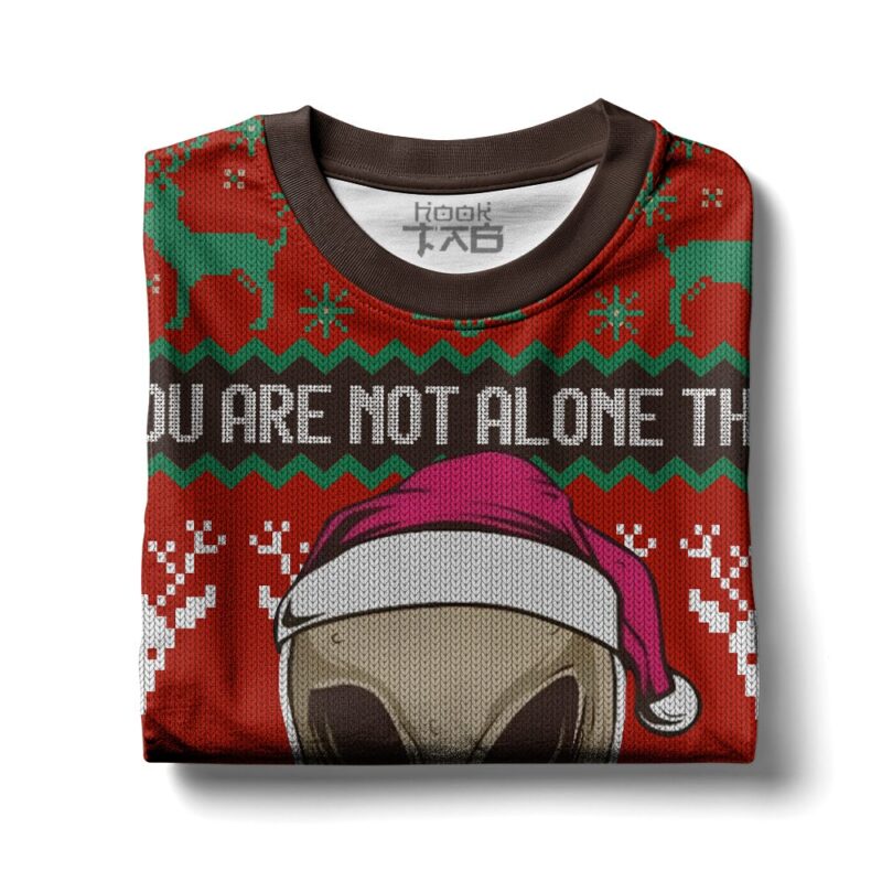 Hooktab You Are Not Alone This Christmas Alien Ugly Christmas Sweater Hooktab You Are Not Alone This Christmas Alien Ugly Christmas Sweater