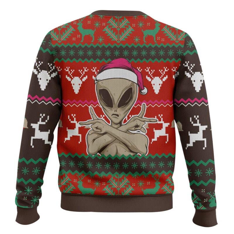 Hooktab You Are Not Alone This Christmas Alien Ugly Christmas Sweater Hooktab You Are Not Alone This Christmas Alien Ugly Christmas Sweater