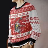 Hooktab You Are The One Thor Me Marvel Ugly Christmas Sweater
