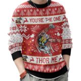 Hooktab You Are The One Thor Me Marvel Ugly Christmas Sweater