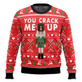 Hooktab You Crack Me Up Nutcracker Ugly Christmas Sweater