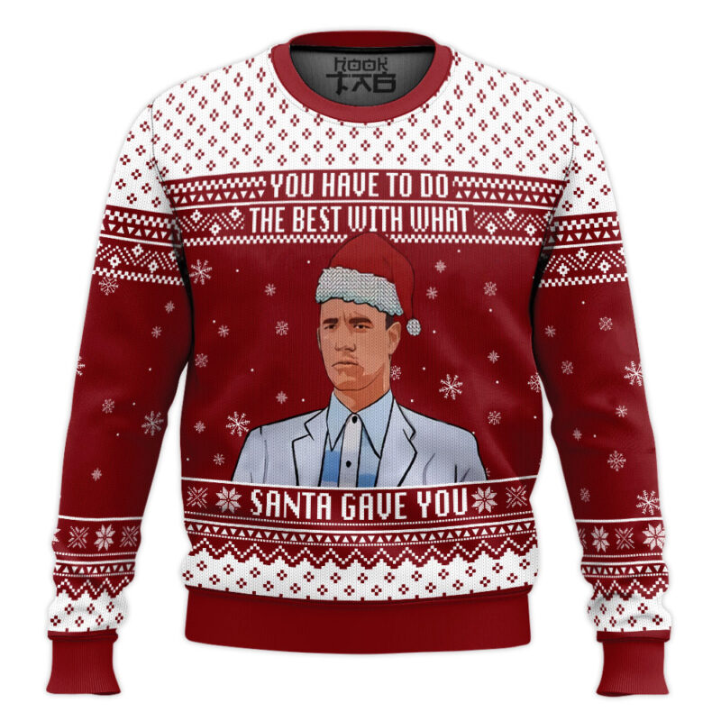 Hooktab You Have To Do What The Best Forrest Gump Ugly Christmas Sweater
