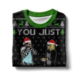 Hooktab You Just Fold It In Meme Ugly Christmas Sweater