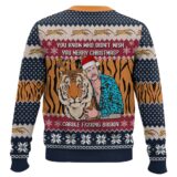 Hooktab You Know Who Didn't Wish You Chirsmas Tiger King Ugly Christmas Sweater