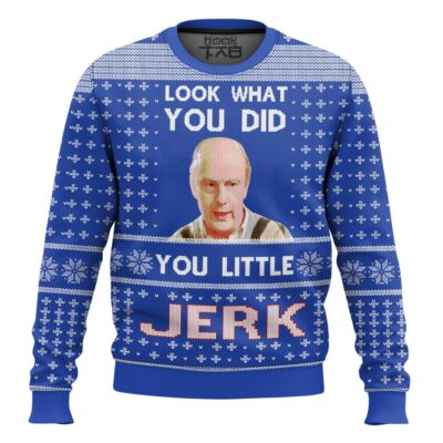 Hooktab You Little Jerk Home Alone Ugly Christmas Sweater