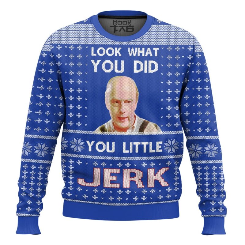 Hooktab You Little Jerk Home Alone Ugly Christmas Sweater