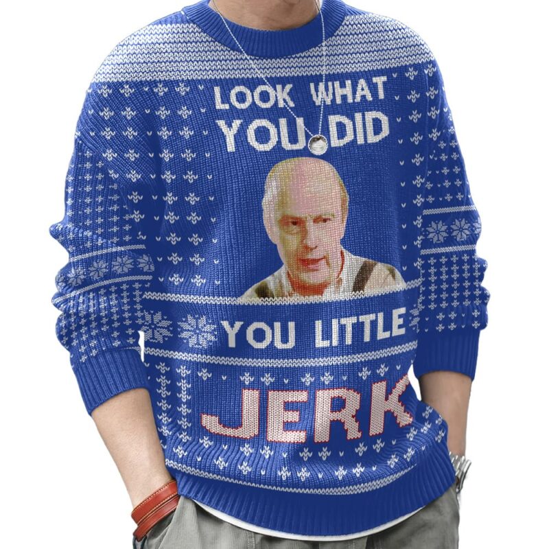Hooktab You Little Jerk Home Alone Ugly Christmas Sweater Hooktab You Little Jerk Home Alone Ugly Christmas Sweater