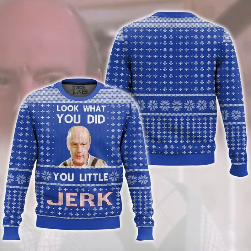 Hooktab You Little Jerk Home Alone Ugly Christmas Sweater Hooktab You Little Jerk Home Alone Ugly Christmas Sweater