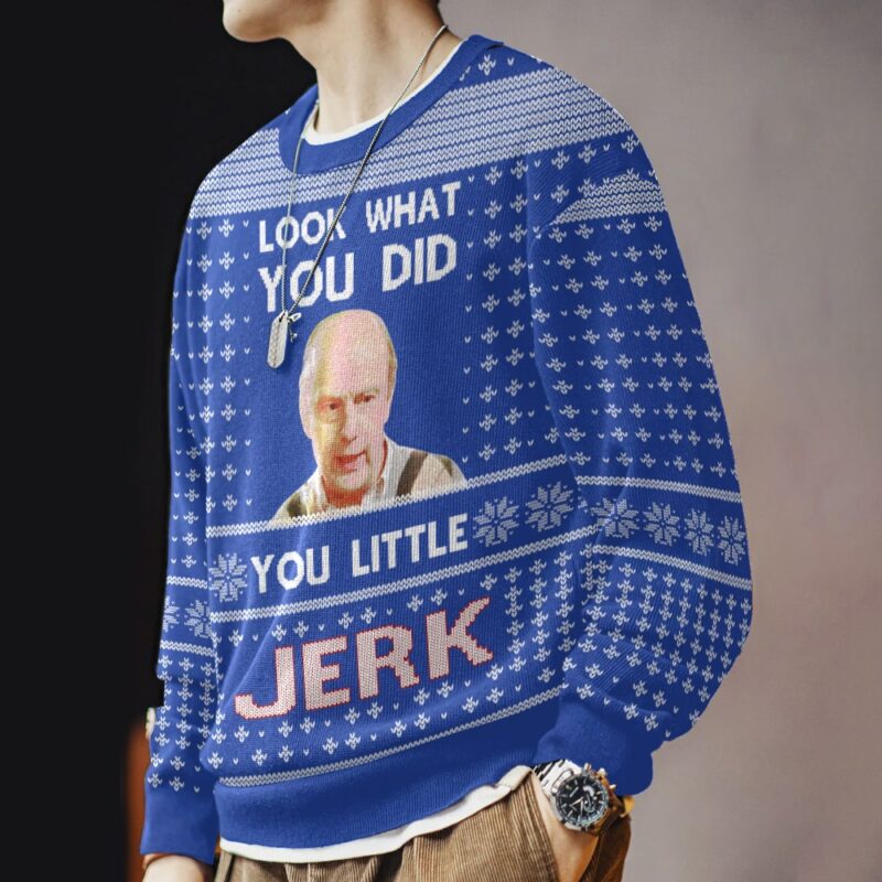 Hooktab You Little Jerk Home Alone Ugly Christmas Sweater Hooktab You Little Jerk Home Alone Ugly Christmas Sweater