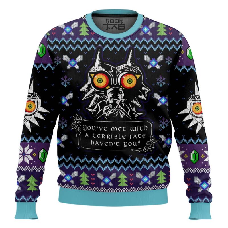 Hooktab You Met With A Terrible Fate Zelda Ugly Christmas Sweater