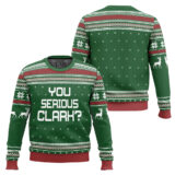 Hooktab You Serious Clark National Lampoons Christmas Vacation Ugly Christmas Sweater