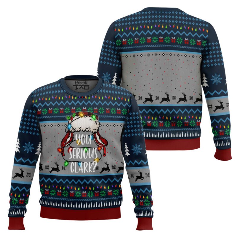 Hooktab You Serious Clark National Xmas Lampoon’s Vacation Ugly Christmas Sweater Hooktab You Serious Clark National Xmas Lampoon’s Vacation Ugly Christmas Sweater