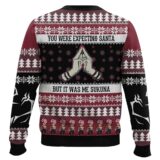Hooktab You Were Expecting Santa But It Was Me Sukuna Jujutsu Kaisen Ugly Christmas Sweater