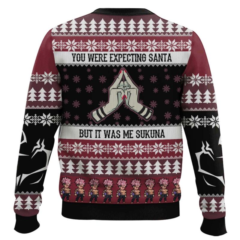 Hooktab You Were Expecting Santa But It Was Me Sukuna Jujutsu Kaisen Ugly Christmas Sweater Hooktab You Were Expecting Santa But It Was Me Sukuna Jujutsu Kaisen Ugly Christmas Sweater