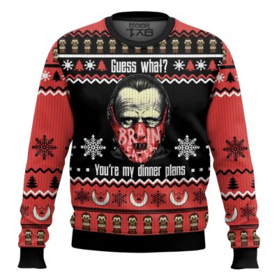Hooktab You're My Dinner Plans Hannibal Ugly Christmas Sweater