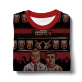 Hooktab You've Got Red On You Shaun Of The Dead Ugly Christmas Sweater