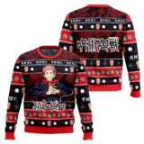 Hooktab Yuji Itadori Jujutsu Kaisen Ugly Sweater