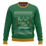 Hooktab Zelda Make It Rain Ugly Christmas Sweater