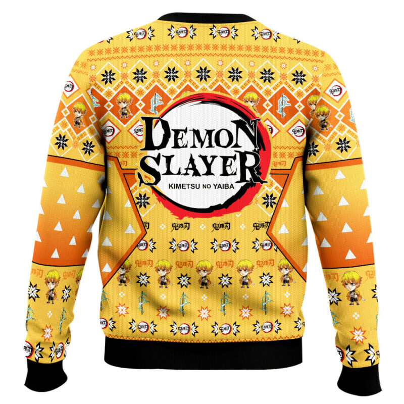 Hooktab Zenitsu Agatsuma Ugly Christmas Sweater Hooktab Zenitsu Agatsuma Ugly Christmas Sweater