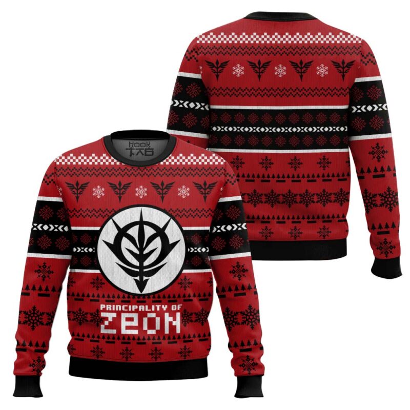 Hooktab Zeon The Gundam Ugly Christmas Sweater Hooktab Zeon The Gundam Ugly Christmas Sweater