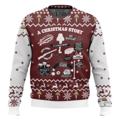 Hooktab Zeppelin Leg Lamp A Christmas Story Ugly Christmas Sweater