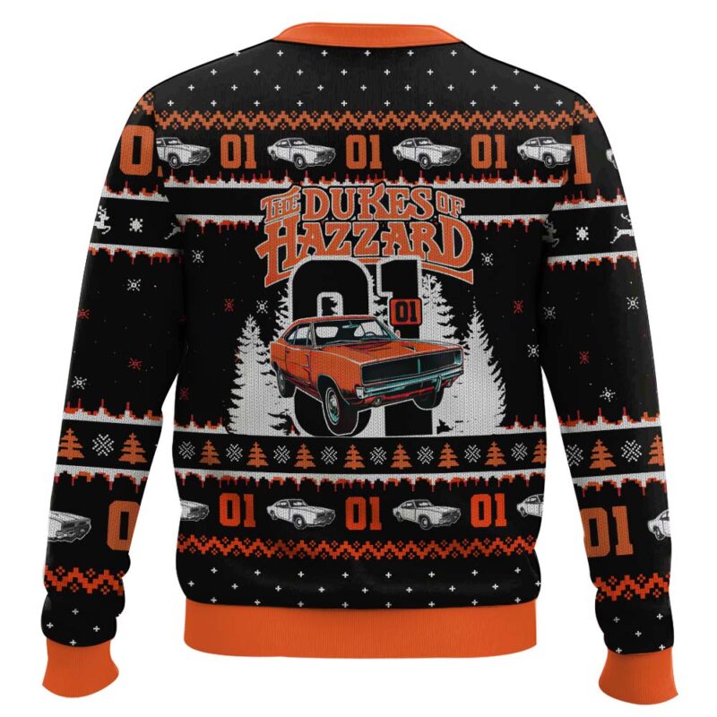 Hooktab Zero One The Duke Of Hazzard Ugly Christmas Sweater Hooktab Zero One The Duke Of Hazzard Ugly Christmas Sweater