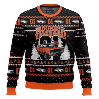 Hooktab Zero One The Duke Of Hazzard Ugly Christmas Sweater