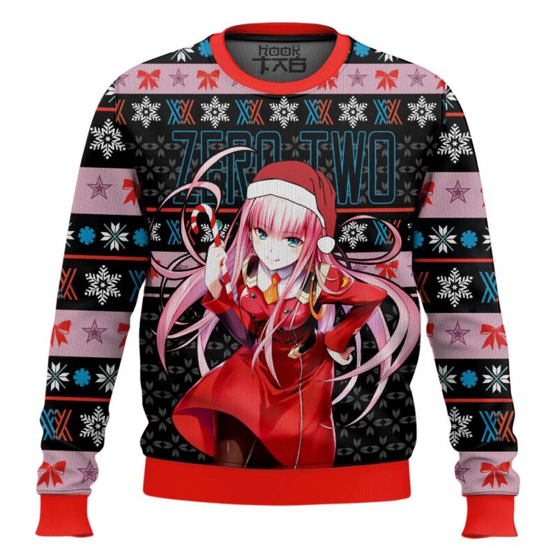 Hooktab Zero Two Darling In The Franxx Ugly Christmas Sweater