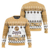 Hooktab Ziggi's Coffee Ugly Christmas Sweater