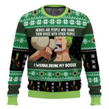 Hooktab Zoro I Wanna Drink My Booze One Piece Ugly Christmas Sweater