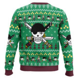 Hooktab Zoro One Piece Ugly Christmas Sweater