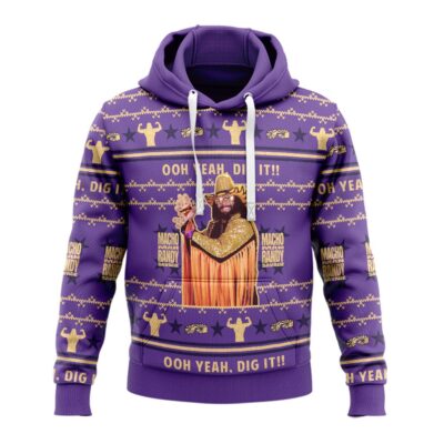 Hooktab Macho Man Oh Yeah Dig It WWE 3D Hoodie