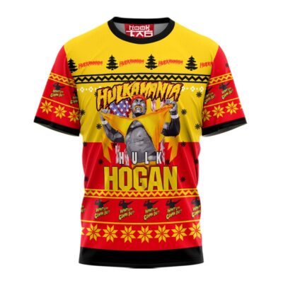 Hooktab Hulkamania Hulk Hogan WWE 3D T-Shirt