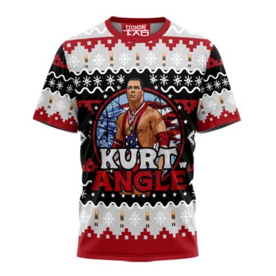 Hooktab Kurt Angle WWE 3D T-Shirt
