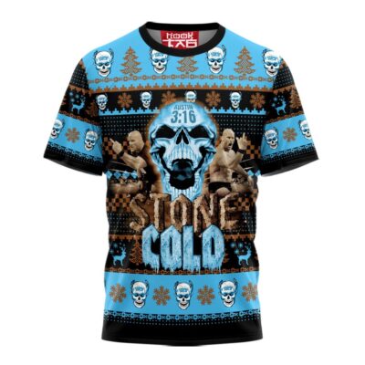 Hooktab Stone Cold WWE 3D T-Shirt
