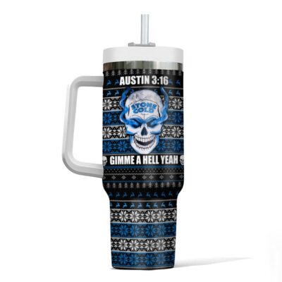 Hooktab Stone Cold Austin 3:16 WWE 40oz Stanley Shape Tumbler