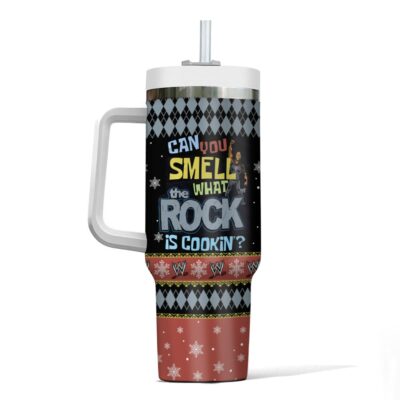 Hooktab Can You Smell What The Rock Is Cooking WWE 40oz Stanley Shape Tumbler