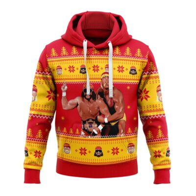 Hooktab Mega Powers Macho Man And Hulk Hogan WWE 3D Hoodie