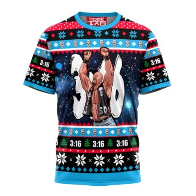 Hooktab Stone Cold Steve Austin WWE  3D T-Shirt