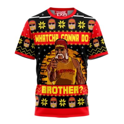 Hooktab Hulk Hogan Whatcha Gonna Do Brother WWE 3D T-Shirt
