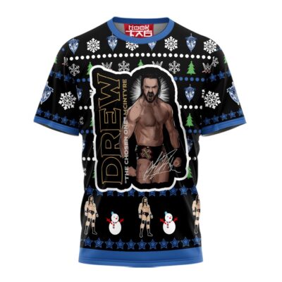 Hooktab Drew Mcintyre The Chosen One WWE 3D T-Shirt