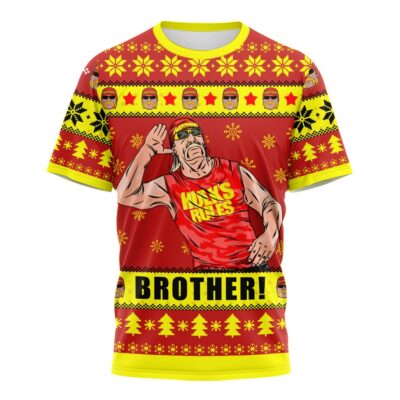 Hooktab Hulk Hogan Brother! WWE 3D T-Shirt