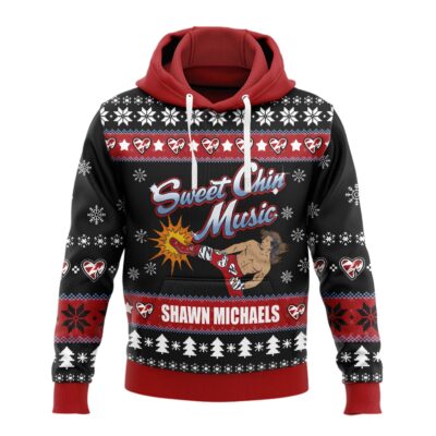 Hooktab Shawn Michaels Sweet Chin Music WWE 3D Hoodie