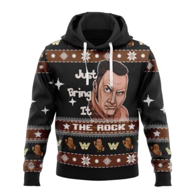 Hooktab The Rock Just Bring It WWE 3D Hoodie
