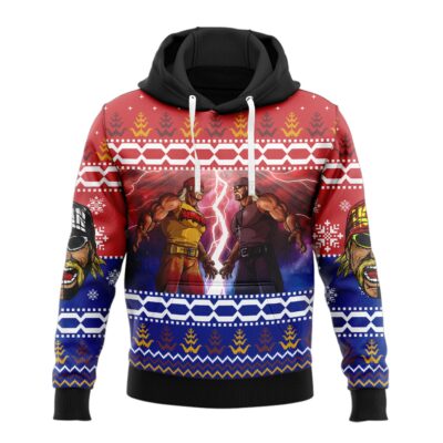 Hooktab Hulk Hogan vs Hollywood Hogan WWE 3D Hoodie