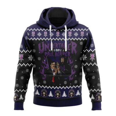 Hooktab Undertaker And Paul Bearer WWE 3D Hoodie