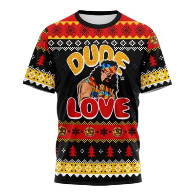 Hooktab Mick Foley Dude Love WWE 3D T-Shirt