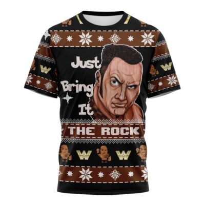 Hooktab The Rock Just Bring It WWE 3D T-Shirt