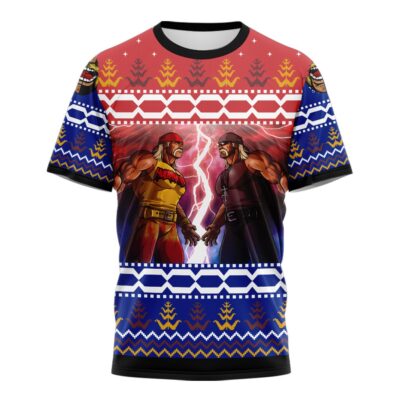 Hooktab Hulk Hogan vs Hollywood Hogan WWE 3D T-Shirt