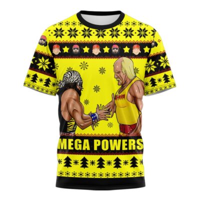 Hooktab The Mega Powers WWE 3D T-Shirt